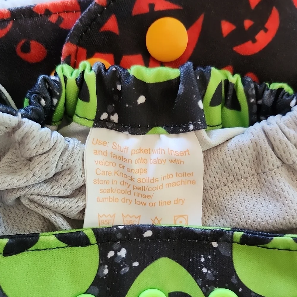 3 Alien, Pumpkin and Astronaut Themed Kids Diaper Covers